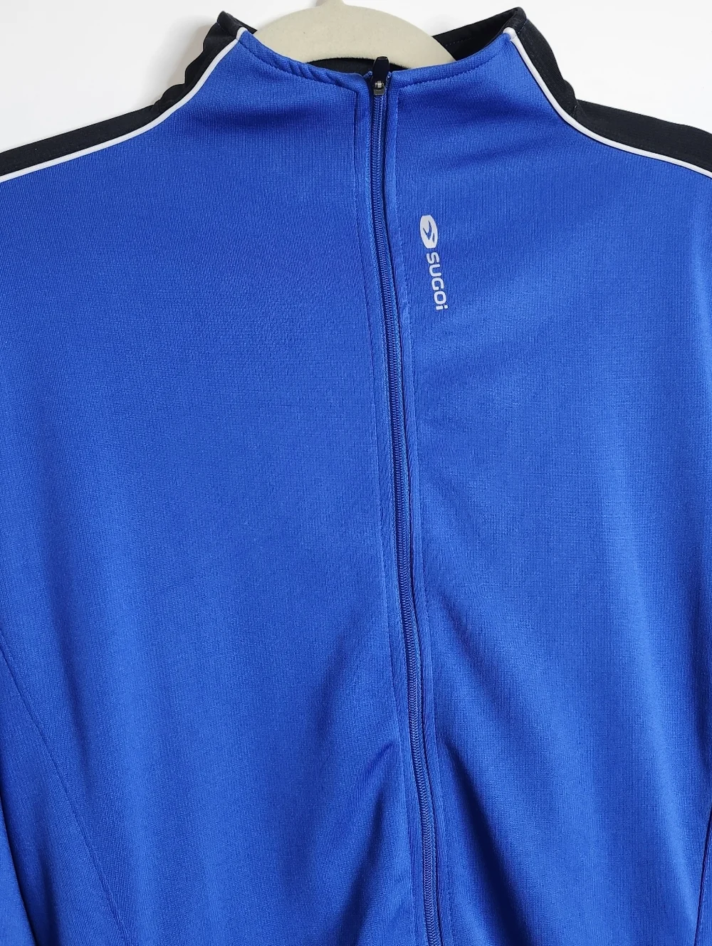 Sugoi Neo Jersey Full Zip Long Sleeve Cycling Jacket Mens L Blue Black